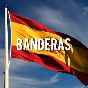 Banderas de Espa&ntilde;a bordadas y estampadas fabricaci&oacute;n nacional